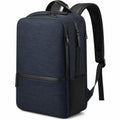 Sac à dos 32 x 16 x 45 cm en tissu bleu marine pour travail à compartiments