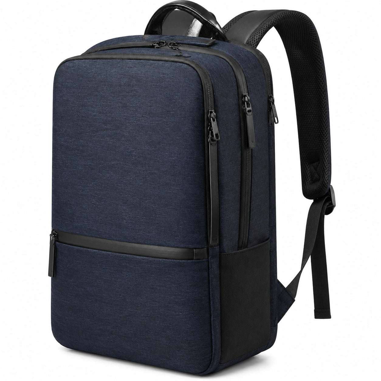 Sac à dos 32 x 16 x 45 cm en tissu bleu marine pour travail à compartiments