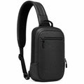 Sac bandoulière 18 x 8 x 32 cm noir en textile synthétique style urbain