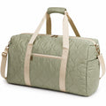 Sac de voyage matelassé 50 x 25 x 30 cm vert sauge en polyester avec bandoulière réglable
